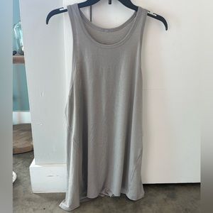 Lululemon Beige Tank, ties in the back. Worn Once. Size 8.